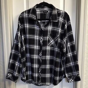 Well Worn Monochrome Plaid Shirt XXL
